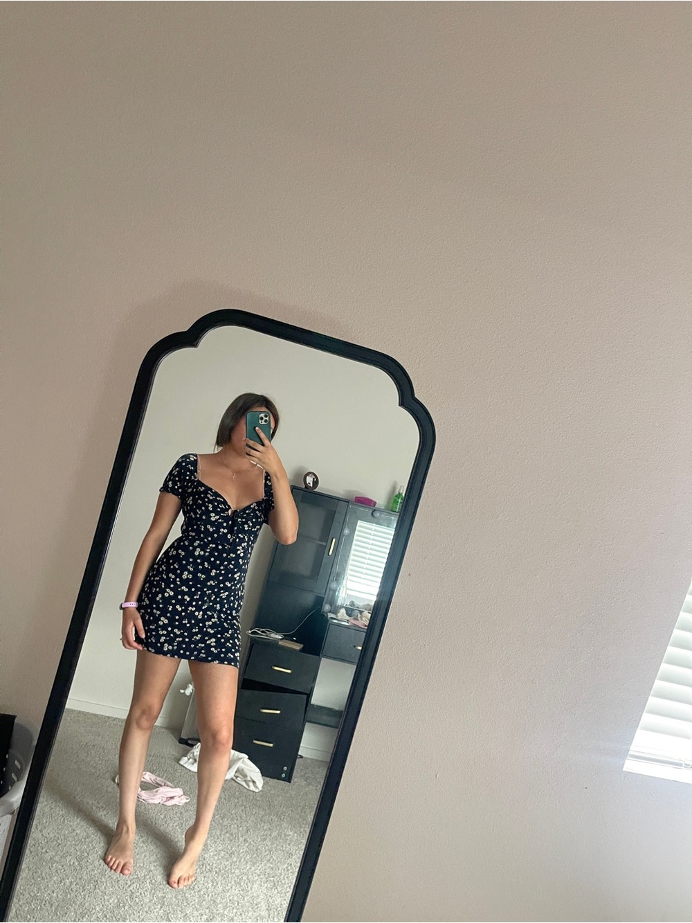 Windsor navy blue Floral Mini Dress